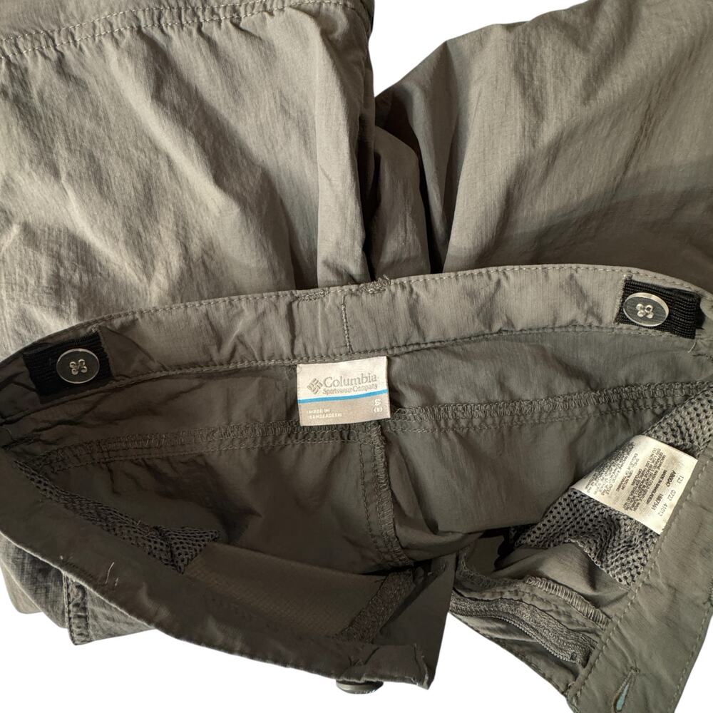 Columbia Youth Boys Small (8) Convertible Pants Omni-Shield Pocket Zip-Fly Gray - Picture 13 of 13